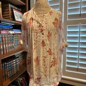 Floral Button-Up Women's Top